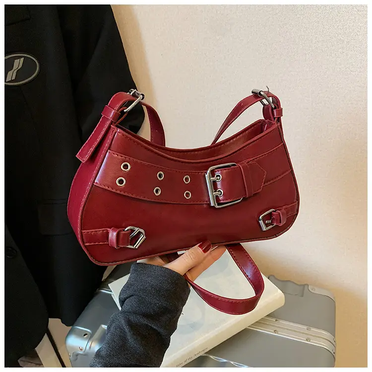 Women's Cream Crossbody Shoulder Bag with Buckle Detail — feature 21