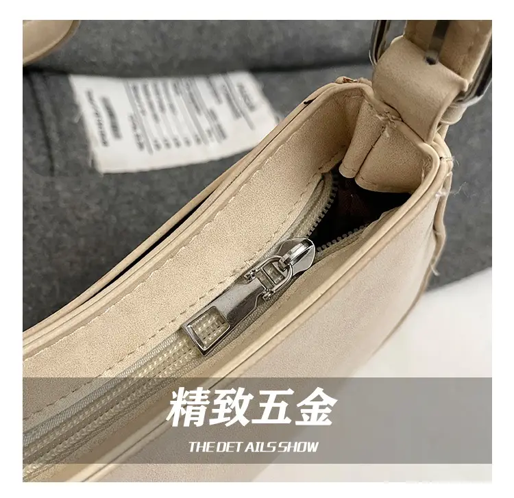 Women's Cream Crossbody Shoulder Bag with Buckle Detail — feature 3
