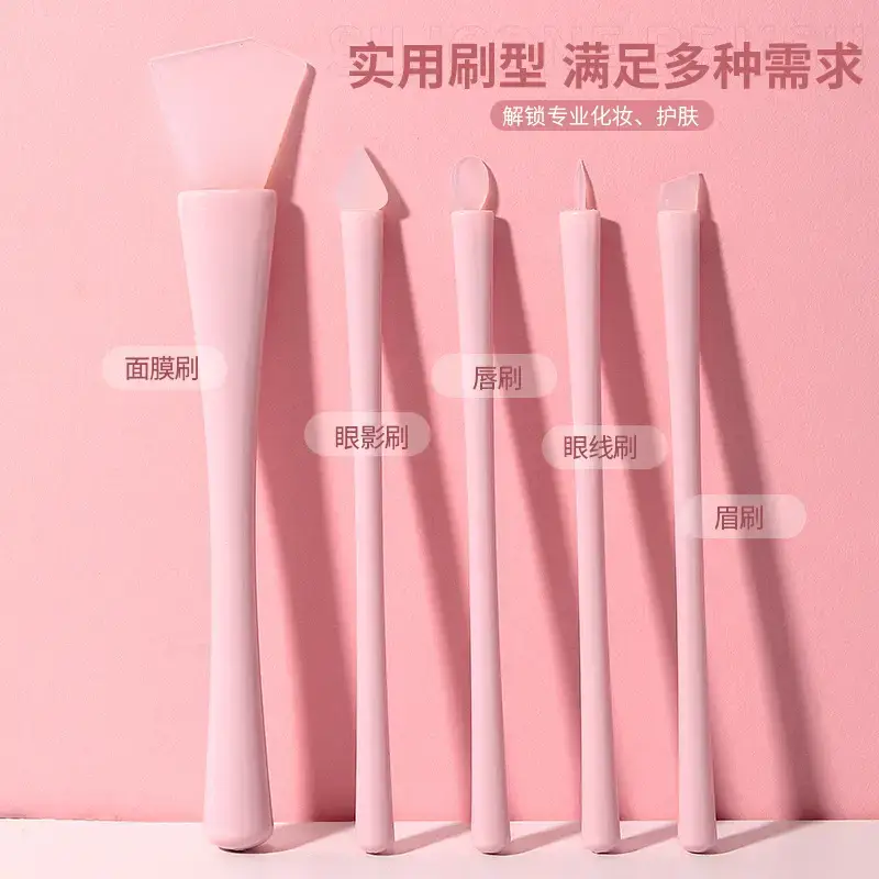LMLTOP Silicone Makeup Brush Set 5 Pcs Mask & Eye Shadow - Image 2