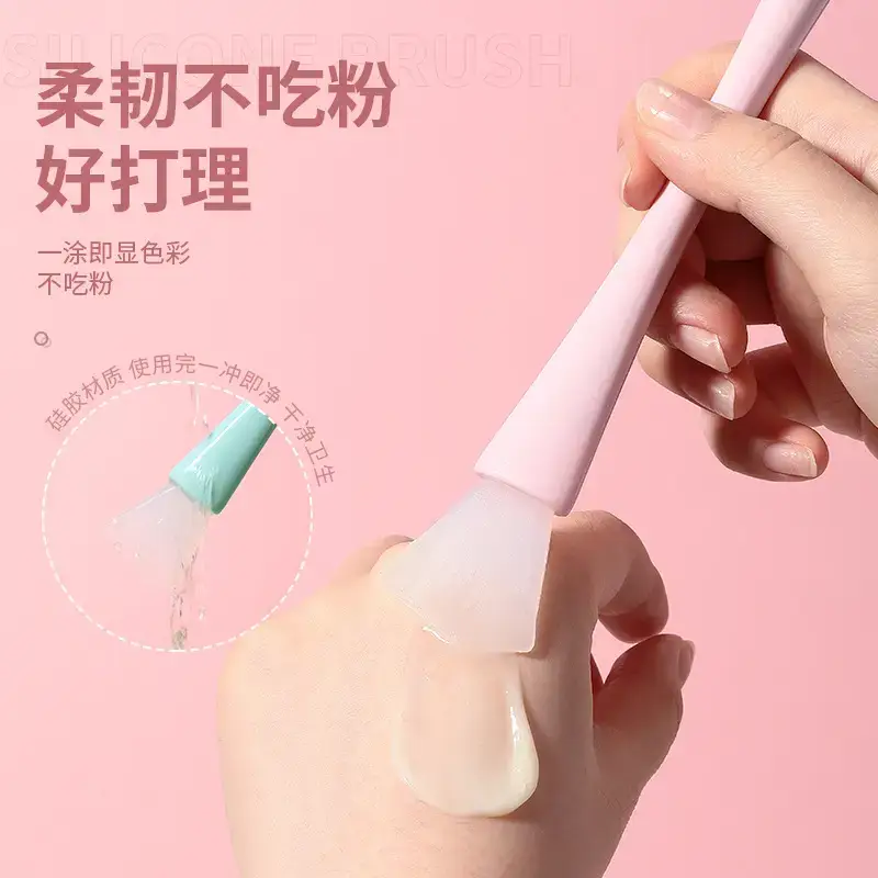 LMLTOP Silicone Makeup Brush Set 5 Pcs Mask & Eye Shadow - Image 3