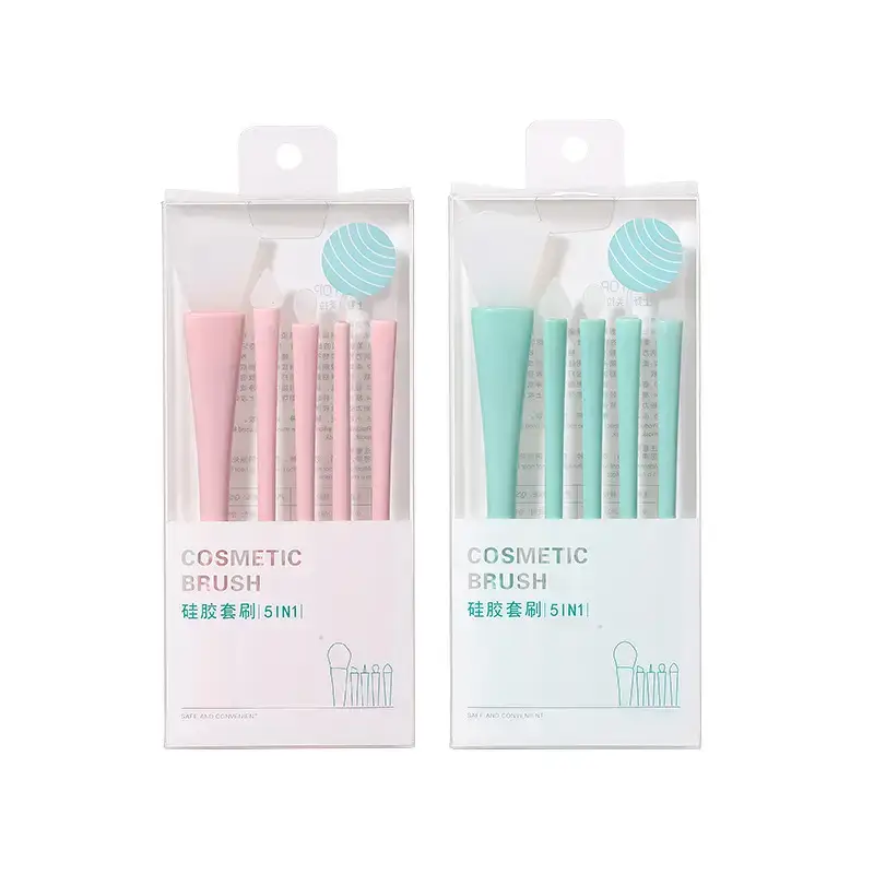 LMLTOP Silicone Makeup Brush Set 5 Pcs Mask & Eye Shadow - Image 5