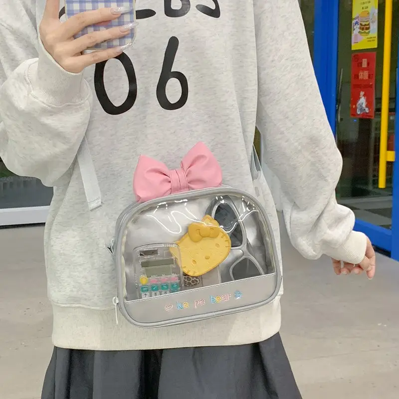 Cute Transparent Crossbody Bag for Girls