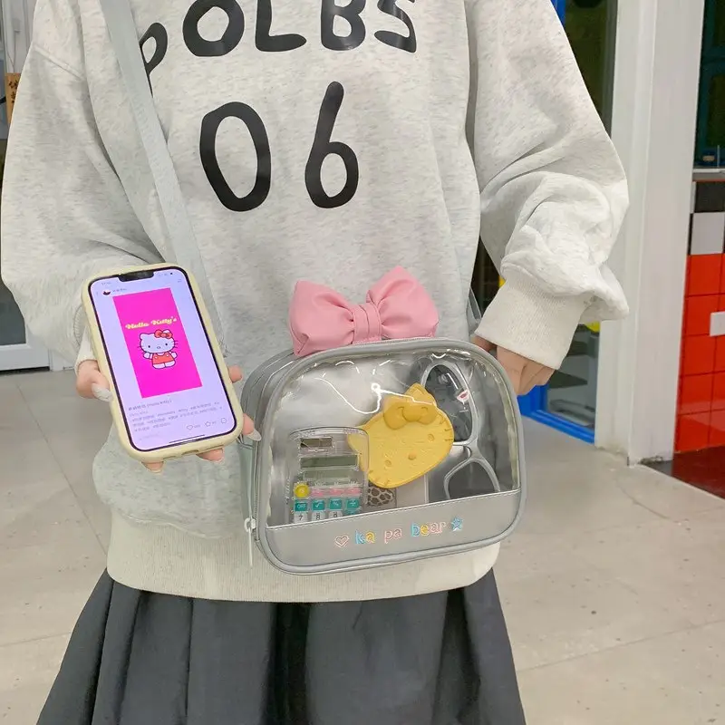 Cute Transparent Crossbody Bag for Girls