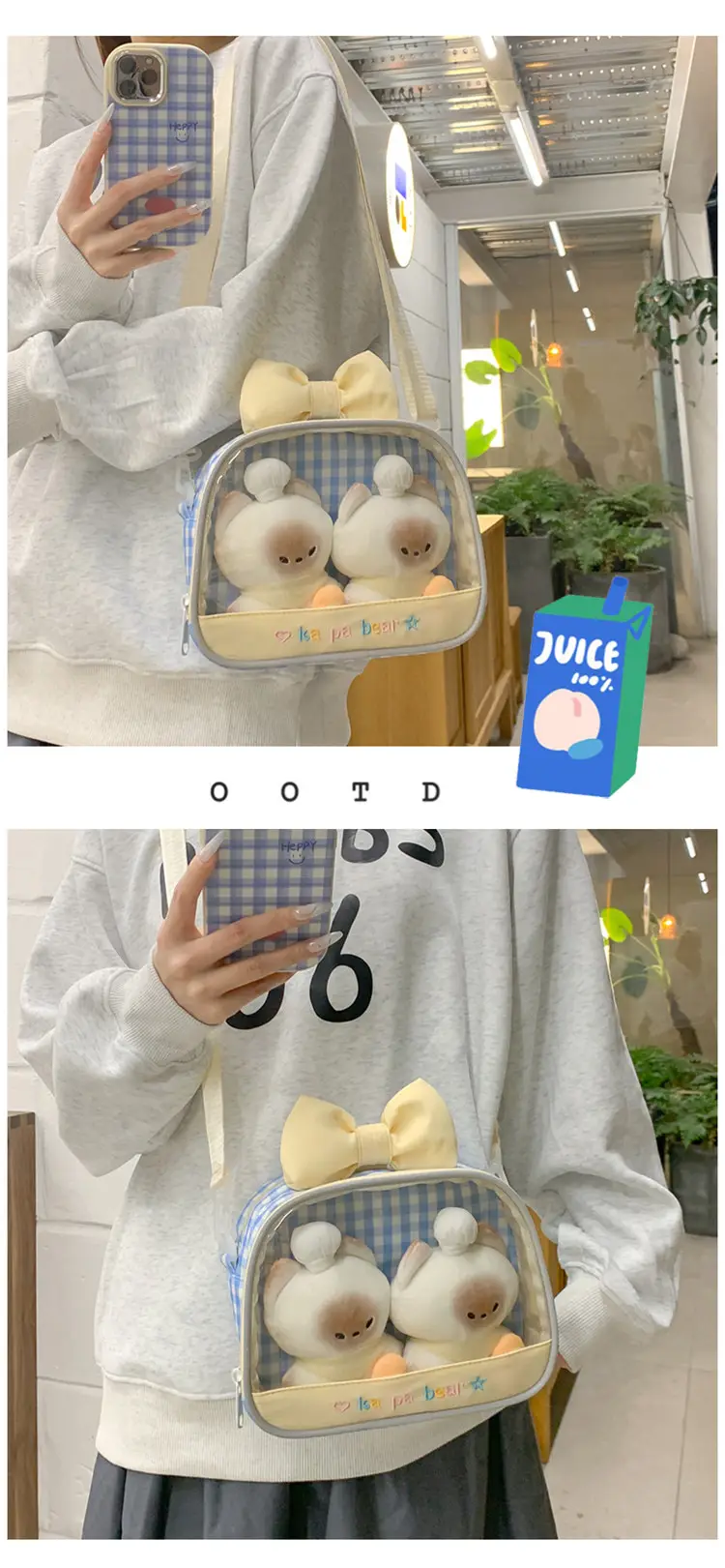 Cute Transparent Crossbody Bag for Girls — feature 5