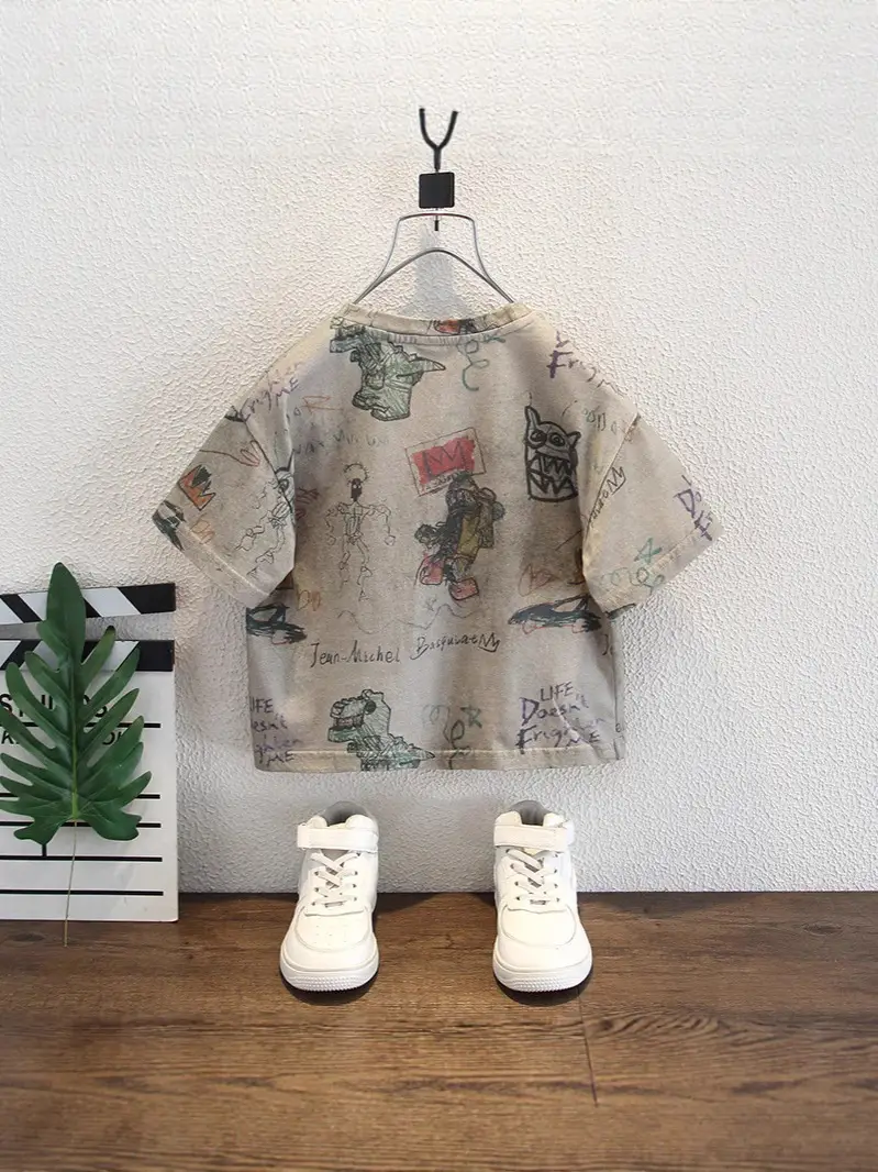 8186 Boys Short Sleeve T-Shirt 2026 New Style Kids - Image 6