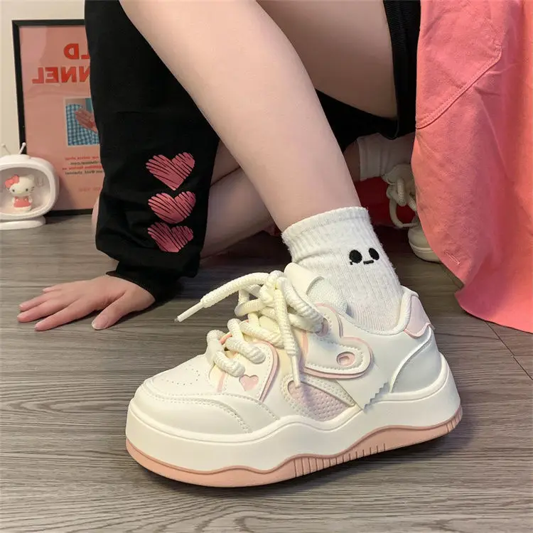 Popular White Shoes for Women, New 2025 Spring & Fall Versatile Women's Ins Trendy Niche Thick-Soled Casual Shoes for Women — feature 4