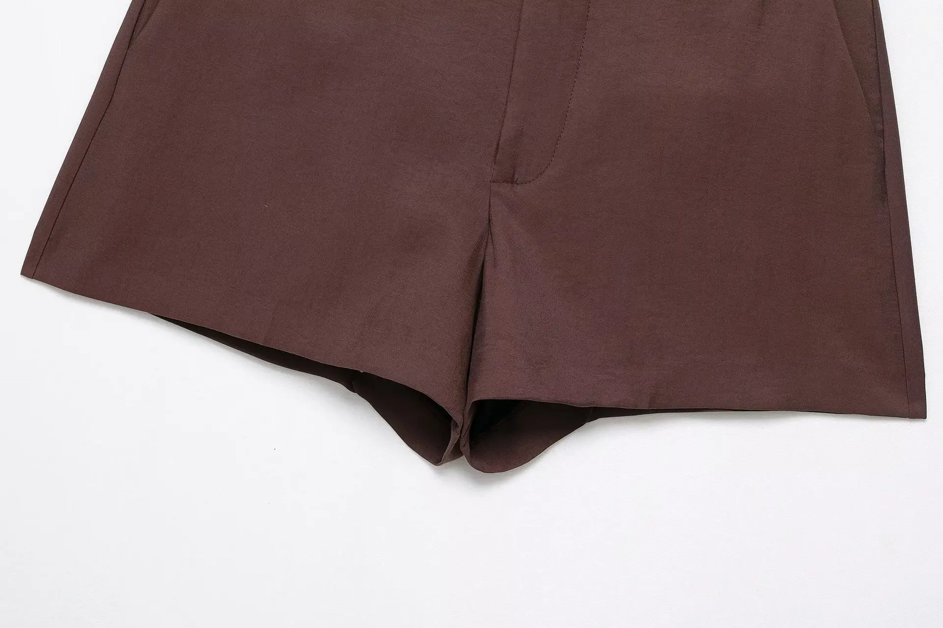 Brown Belted Jacket Suit for Women — feature 15