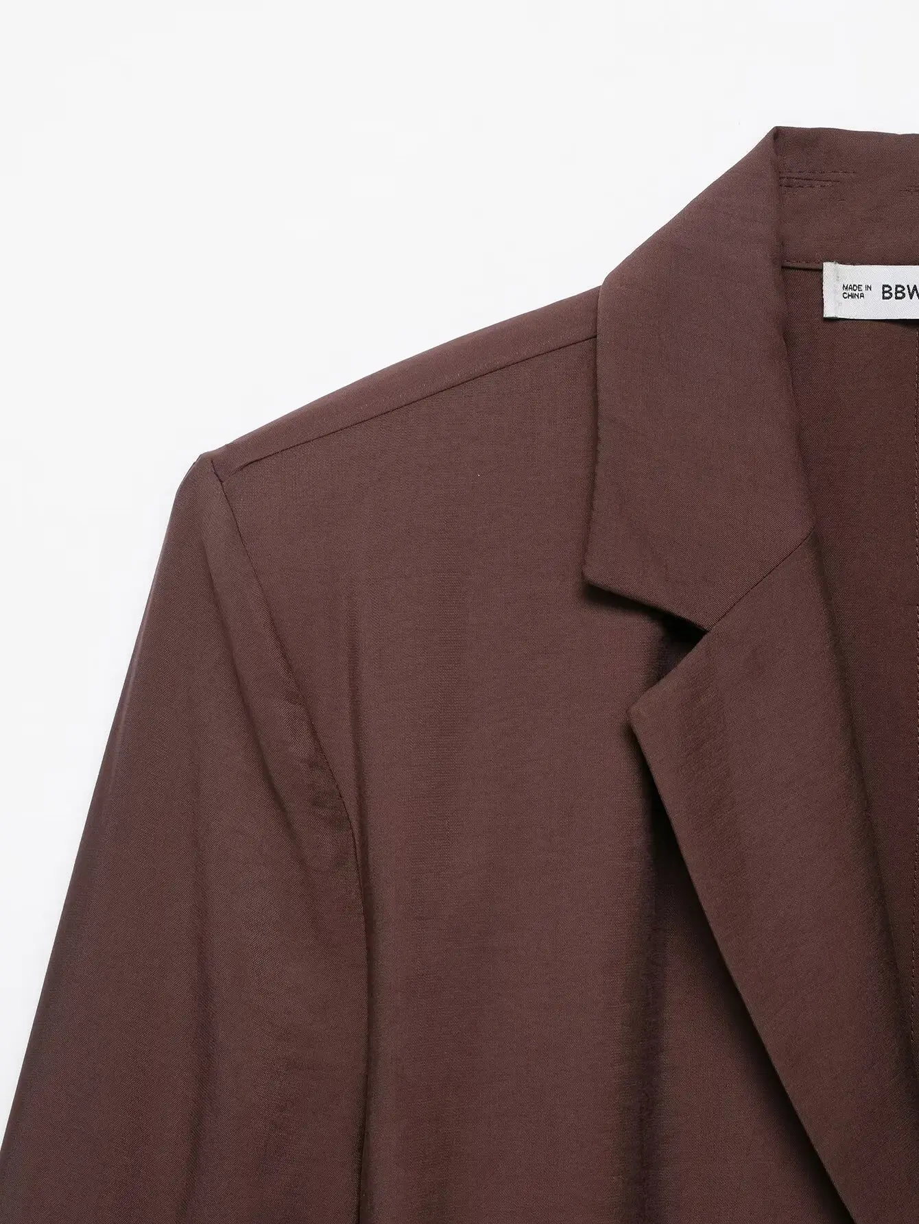 Brown Belted Jacket Suit for Women — feature 6