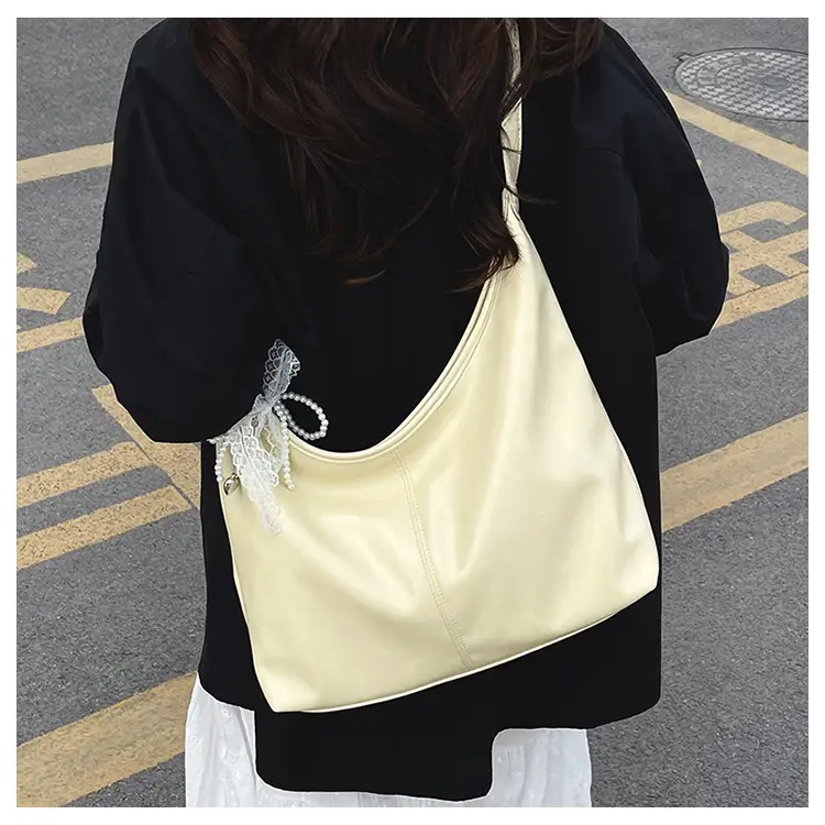 Silver Crossbody Bag for Women with Lace Trim — feature 20