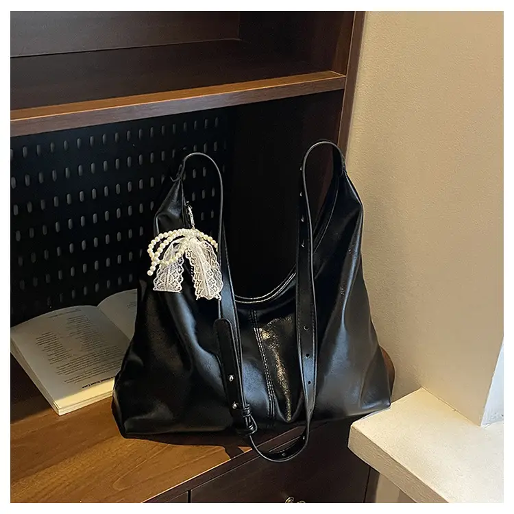 Silver Crossbody Bag for Women with Lace Trim — feature 24