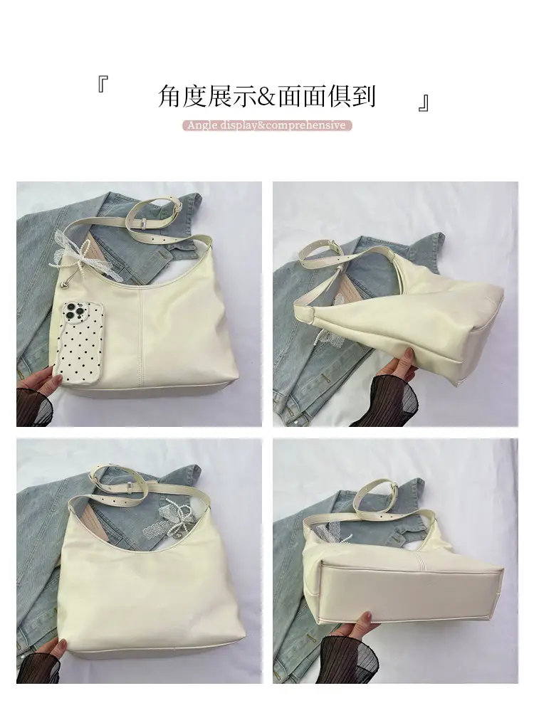 Silver Crossbody Bag for Women with Lace Trim — feature 6