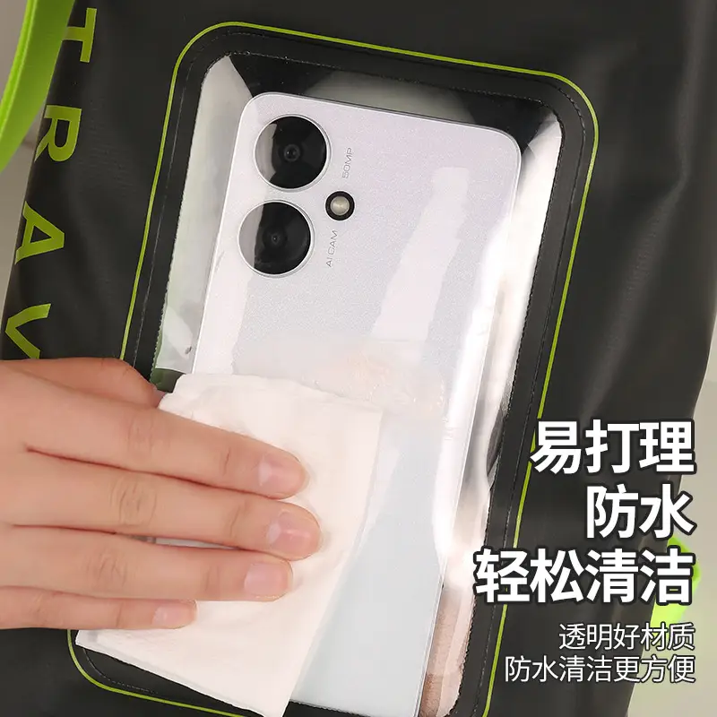 Waterproof Large Capacity Mobile Phone Bag for Outdoor Use - Image 3
