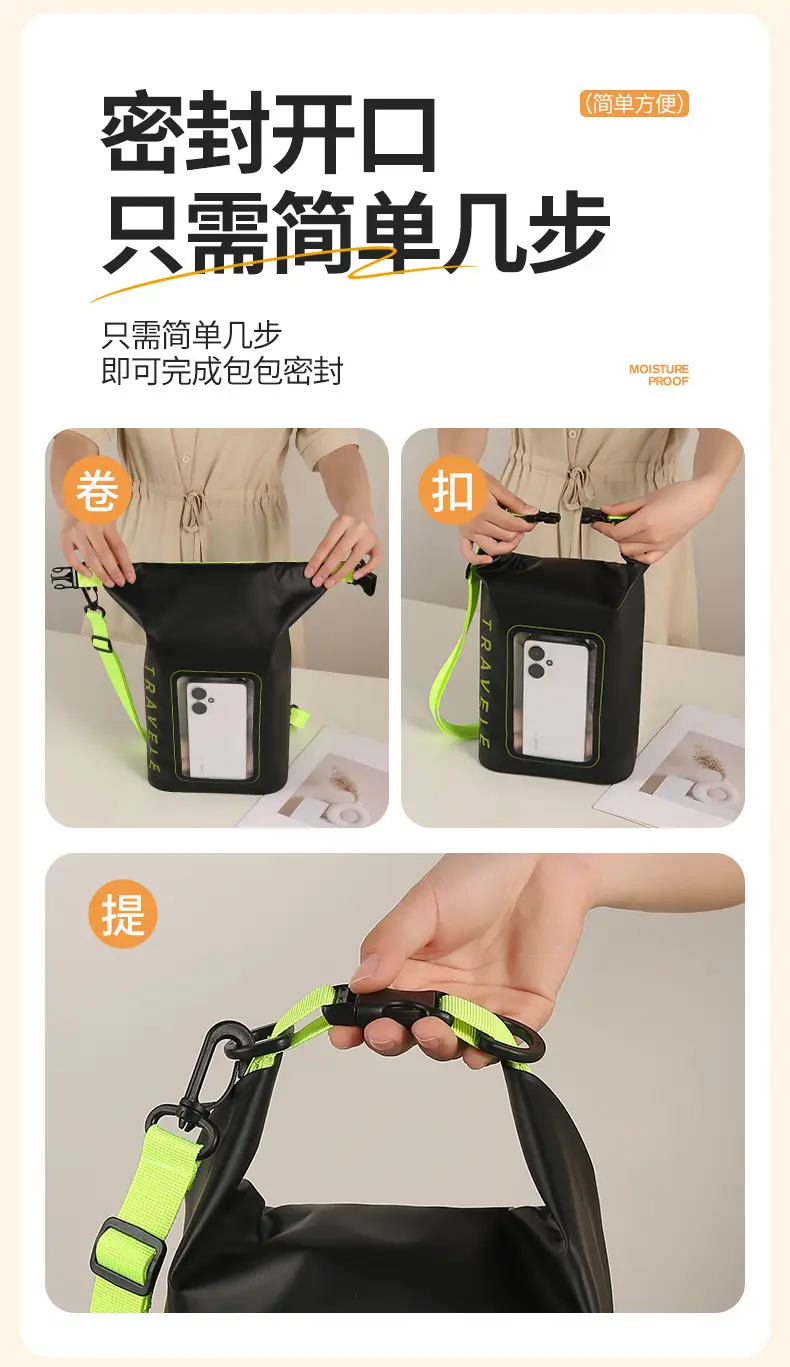 Waterproof Large Capacity Mobile Phone Bag for Outdoor Use — feature 12