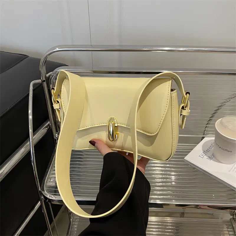 White Korean Style Shoulder Bag 2025 Summer - Image 9