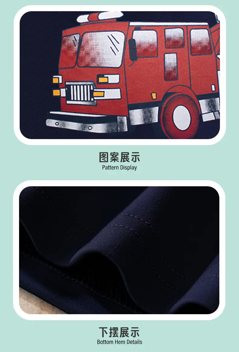 2025 Boys Cartoon Helicopter T-Shirt Pure Cotton Small Medium — feature 8