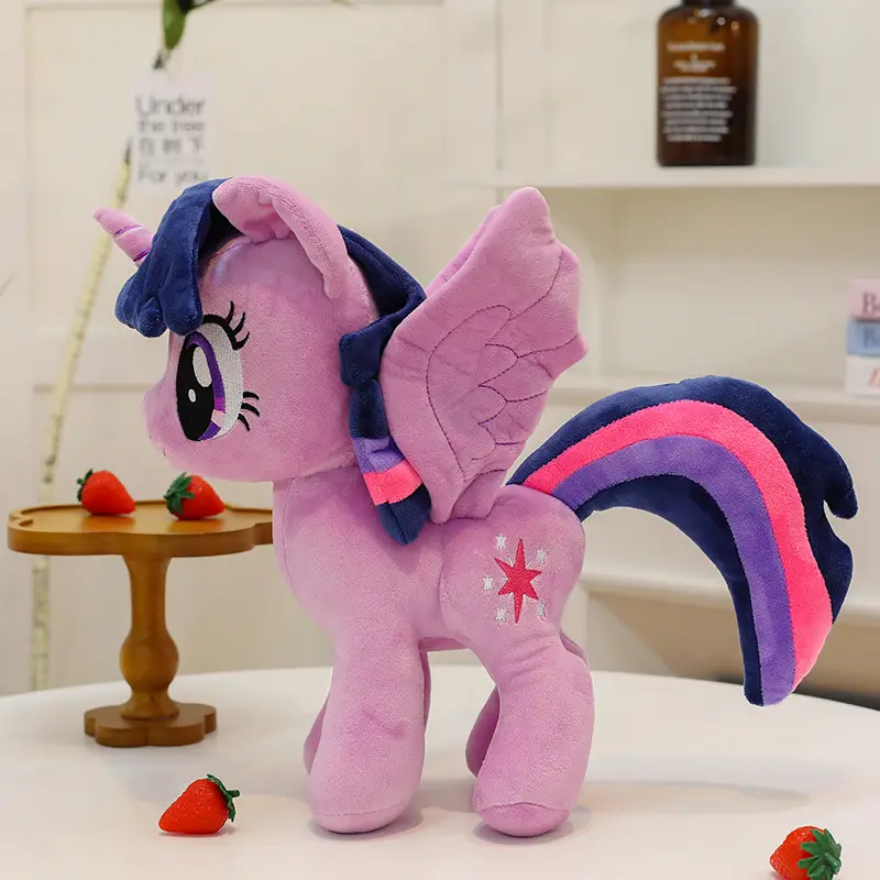 New Cute Pony Baby Li Plush Toy Doll Rainbow Pony Doll Unicorn Children's Birthday Gift