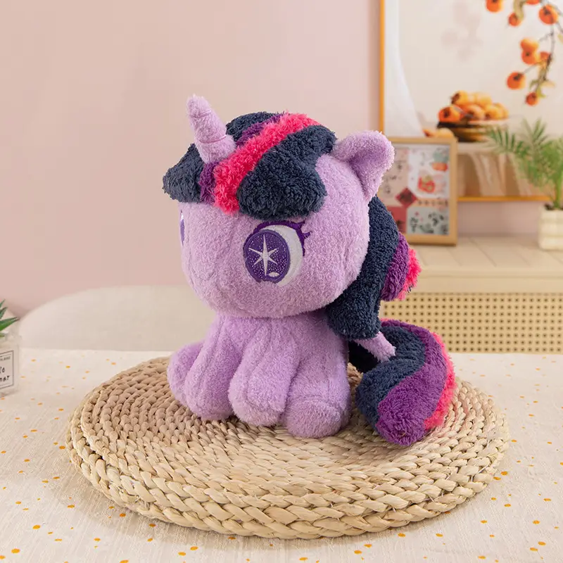 New Cute Pony Baby Li Plush Toy Doll Rainbow Pony Doll Unicorn Children's Birthday Gift