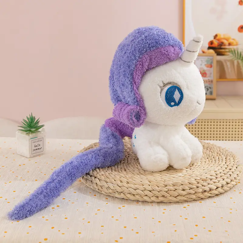 New Cute Pony Baby Li Plush Toy Doll Rainbow Pony Doll Unicorn Children's Birthday Gift
