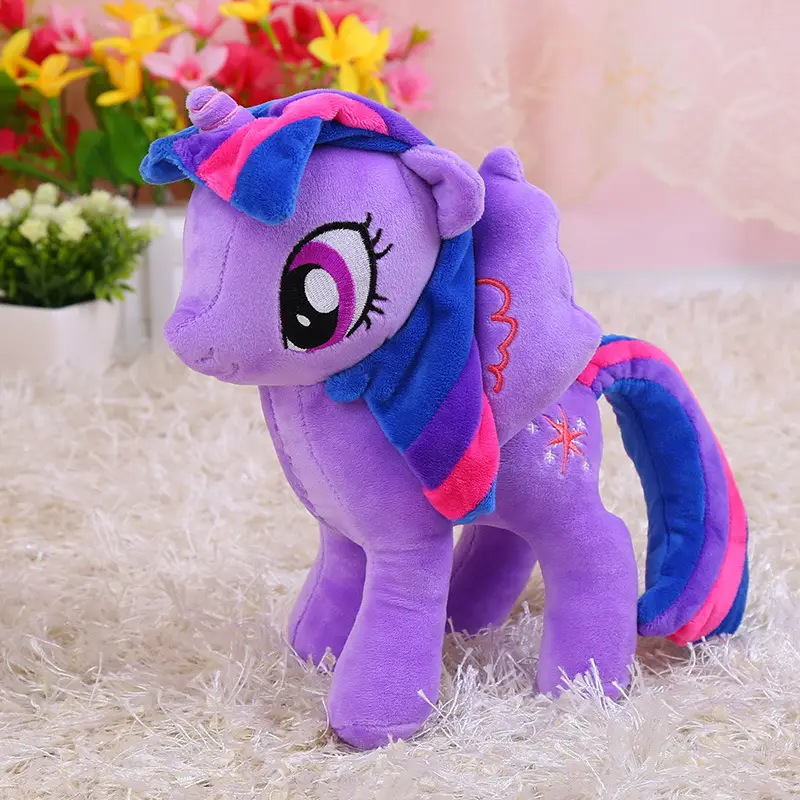 New Cute Pony Baby Li Plush Toy Doll Rainbow Pony Doll Unicorn Children's Birthday Gift