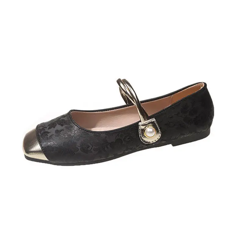 French-Style Mary Jane Shoes for Women, 2026 New Summer Model, Elegant Casual Versatile Chinese-Style Single-Strap Shallow Shoes