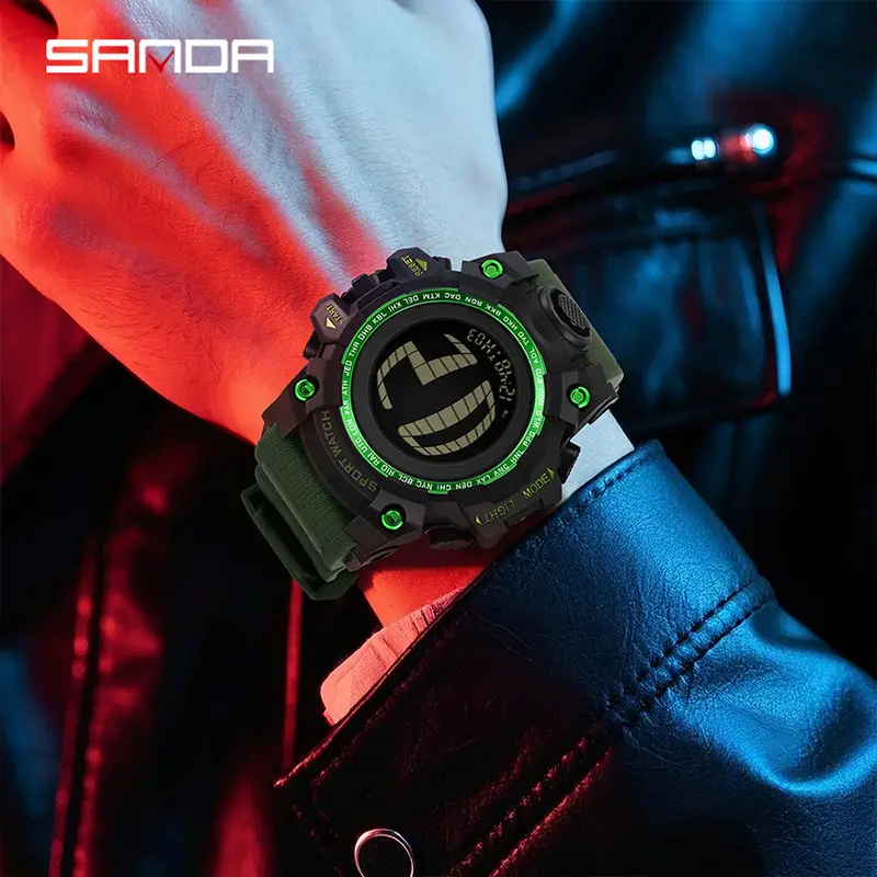 Sanda Waterproof Luminous Sports Watch for Men - Image 11