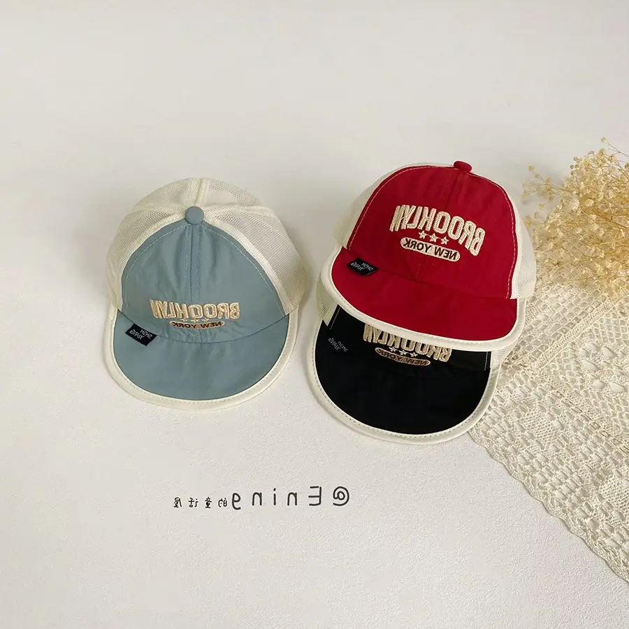 Baby Red Beaded Cap Mesh Wear Sun Hat - Image 9
