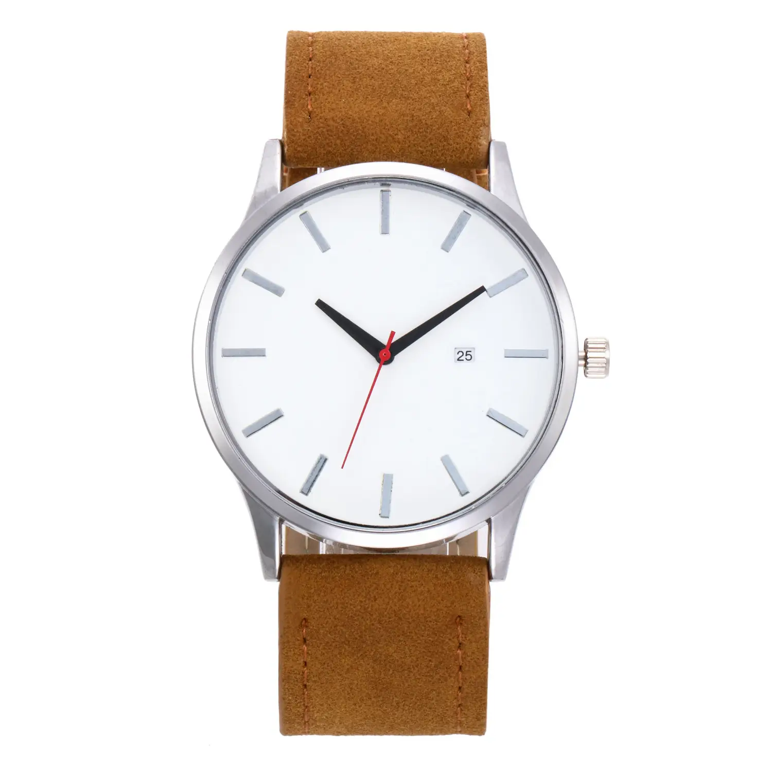 Men's Black European Watch with Calendar & Strap