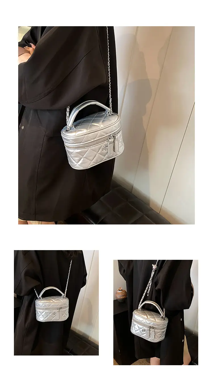 Crossbody Bag with Chain Strap Beige 2025 Design — feature 4