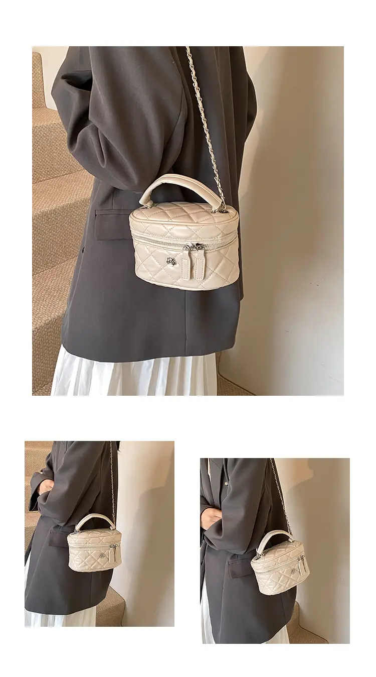 Crossbody Bag with Chain Strap Beige 2025 Design — feature 6