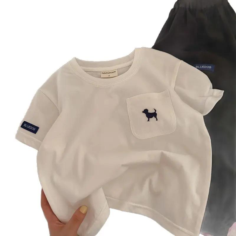 Boys Cotton Short Sleeve T-Shirt White 2025 - Image 6
