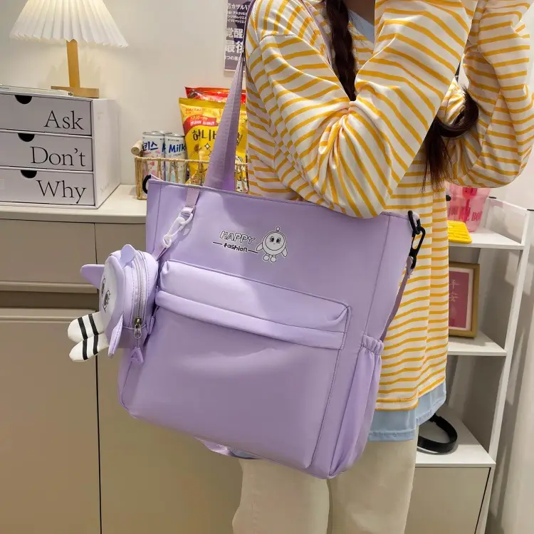 Cute Pink Crossbody Student Bag with Cute Design — feature 20