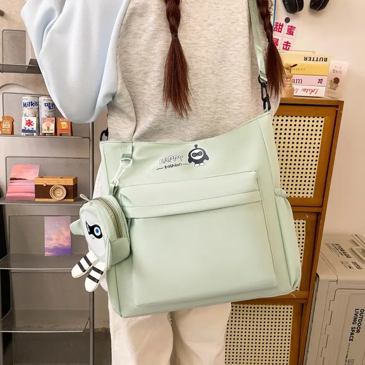 Cute Pink Crossbody Student Bag with Cute Design — feature 26