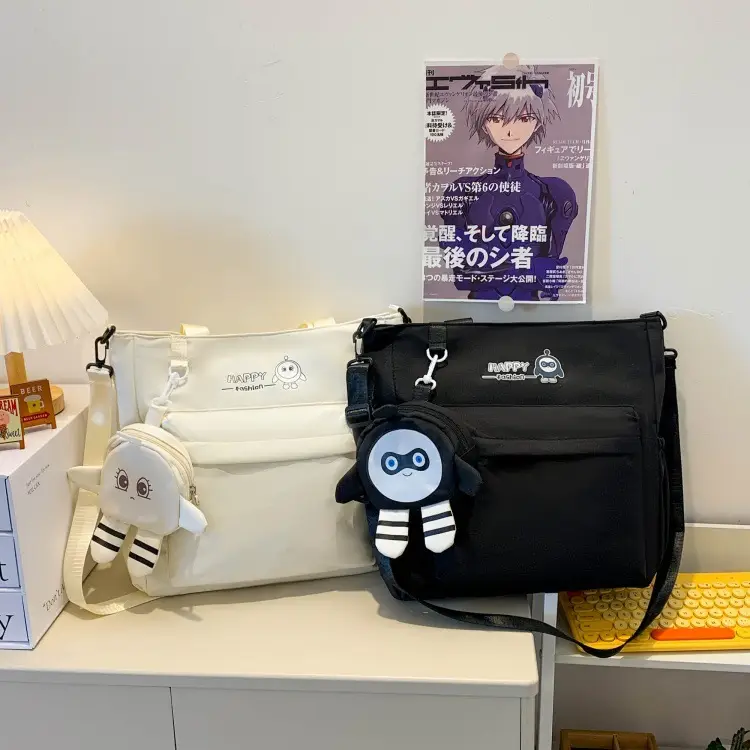 Cute Pink Crossbody Student Bag with Cute Design — feature 35