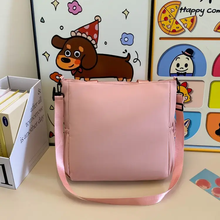 Cute Pink Crossbody Student Bag with Cute Design — feature 40