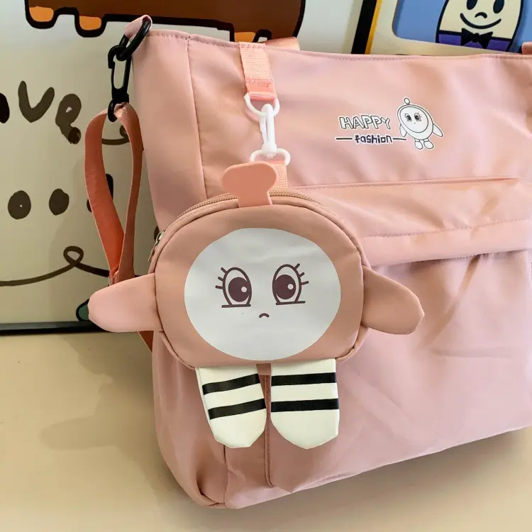 Cute Pink Crossbody Student Bag with Cute Design — feature 47
