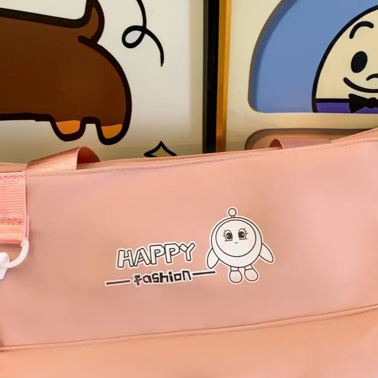 Cute Pink Crossbody Student Bag with Cute Design — feature 48