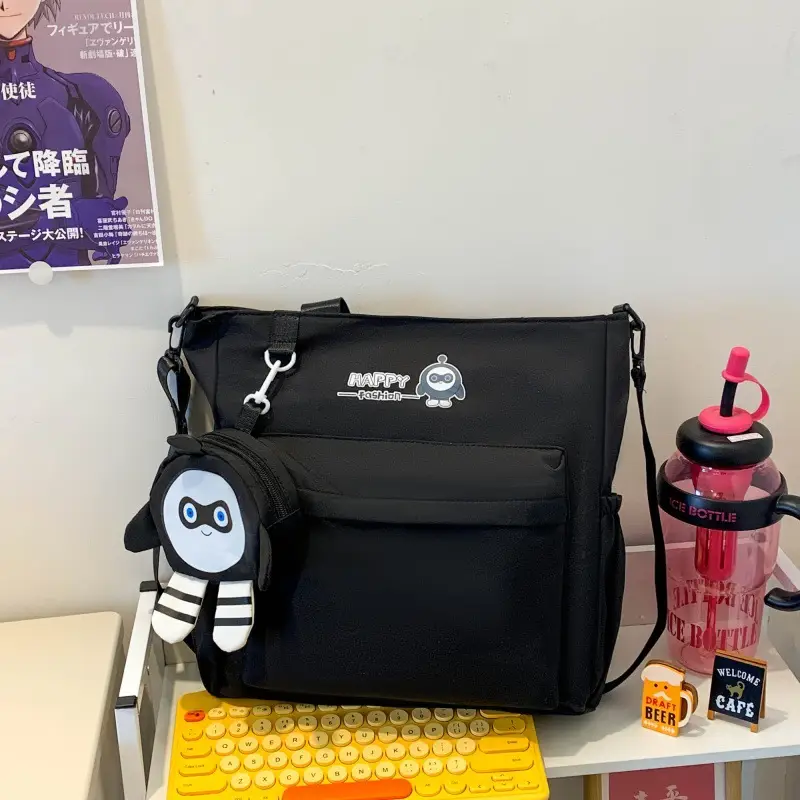 Cute Pink Crossbody Student Bag with Cute Design - Image 3