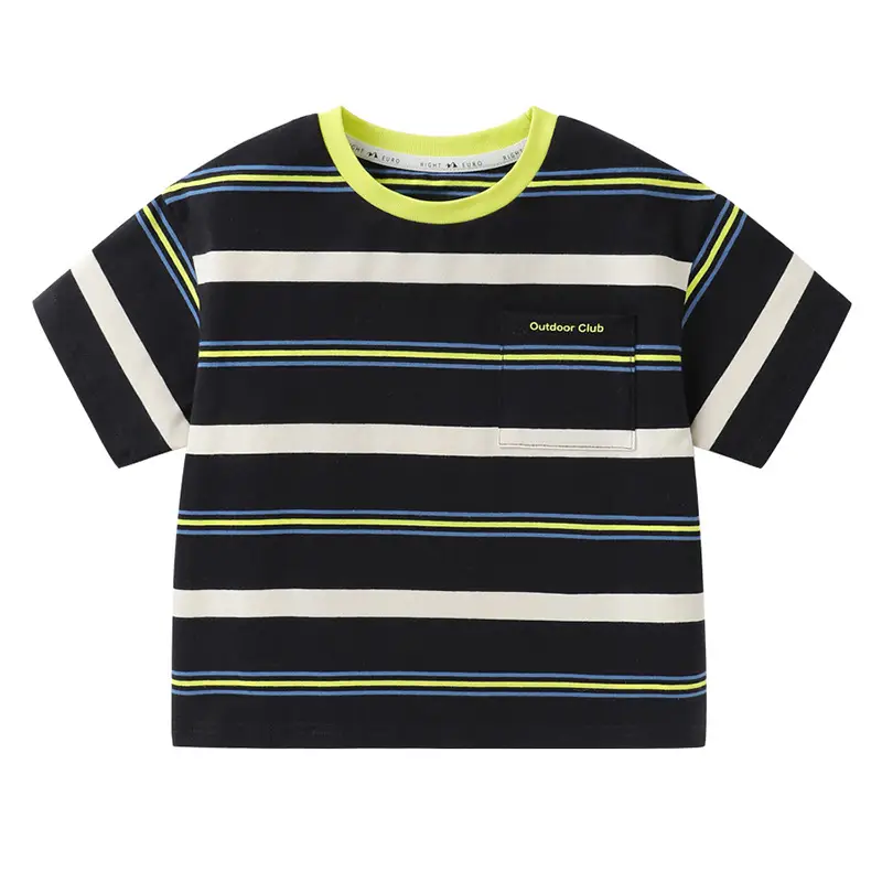 Boys Striped T-Shirt Denim Shorts 2025 - Image 7