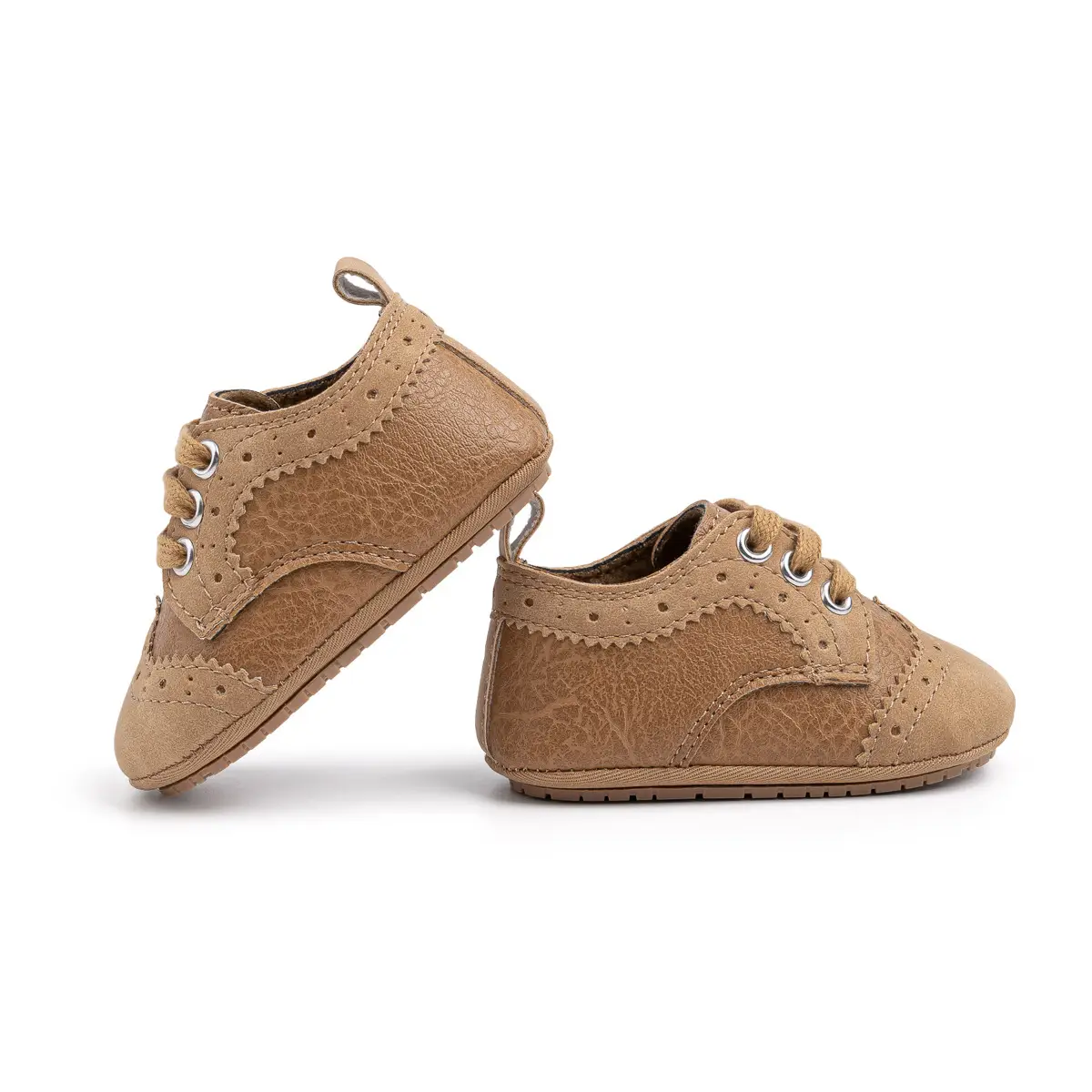 2025 Brown Embossed Baby Boys Shoes 0-1Yrs — feature 19