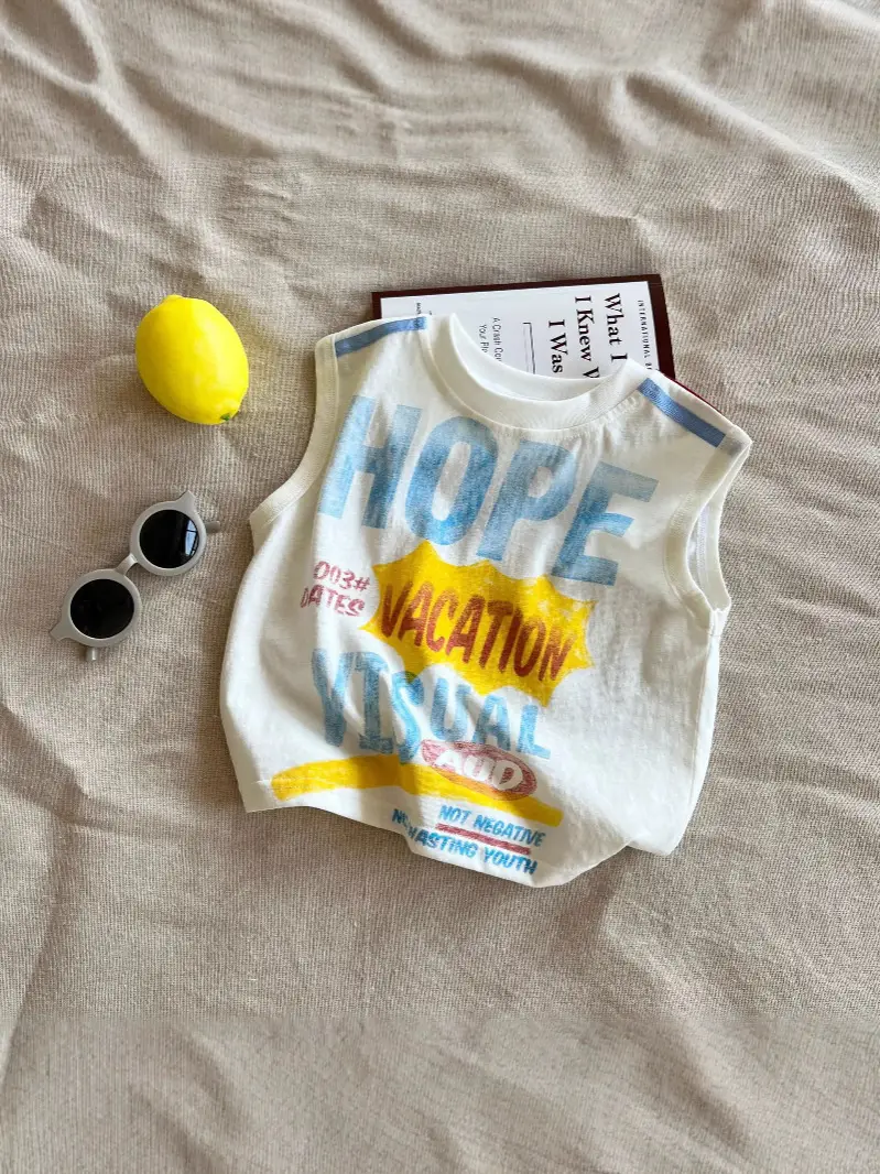 Children's T-Shirt Hope Vacation 2025 Cotton Sleeveless - Image 5