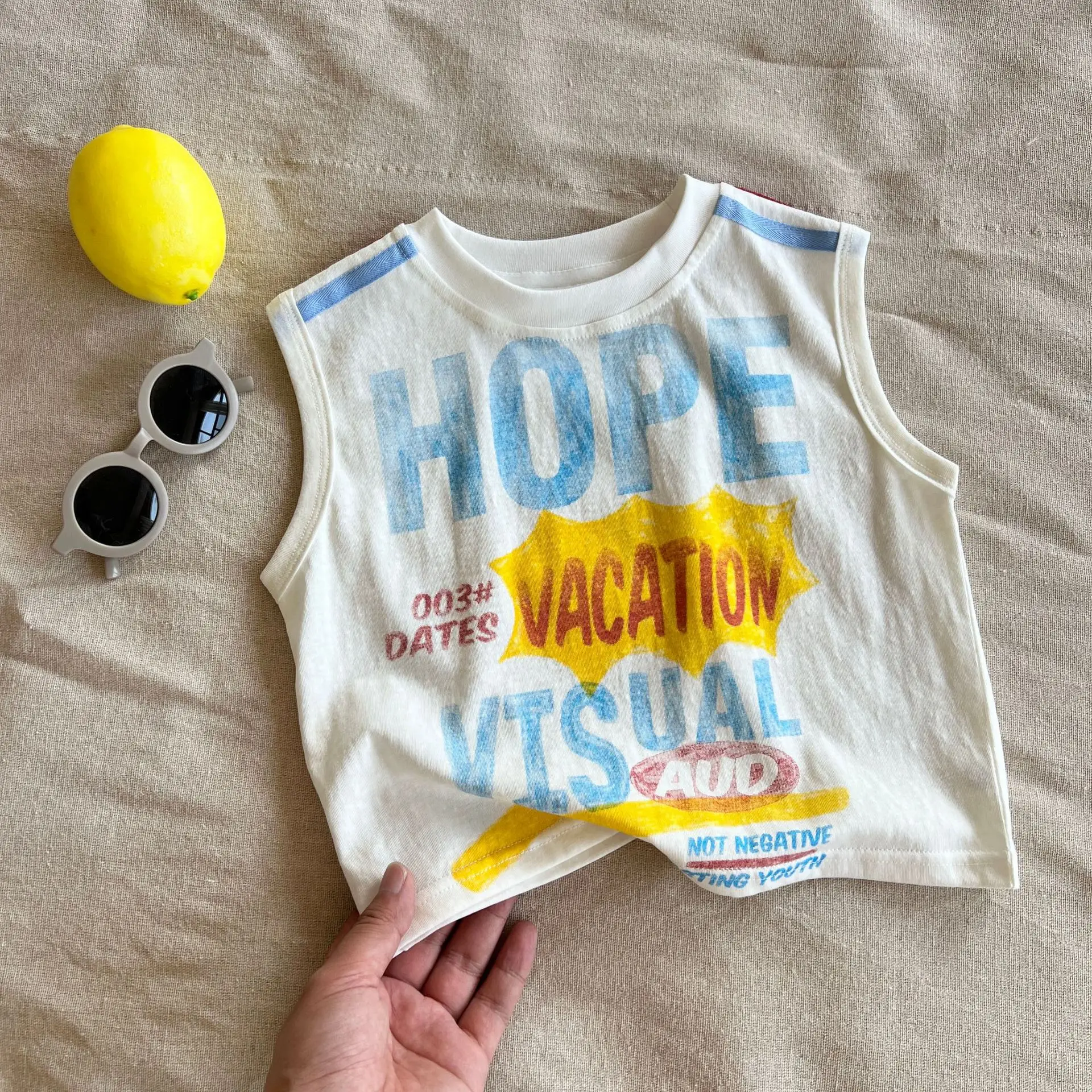 Children's T-Shirt Hope Vacation 2025 Cotton Sleeveless