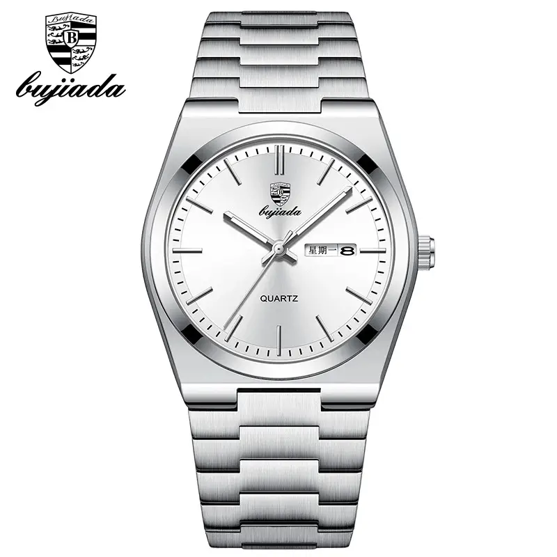 Bujiada Swiss Luxury Men's Green Dial Waterproof Quartz Watch - Image 3
