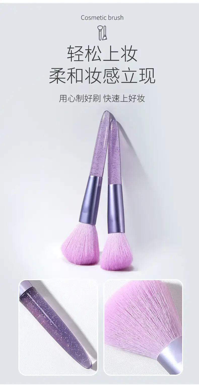 Lmltop 2-Piece Makeup Brush Set for Blush, Contour & Foundation — feature 3