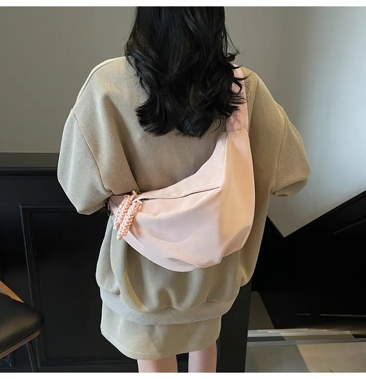 Cross-border Pleated Shoulder Bag Large Capacity Women — feature 25