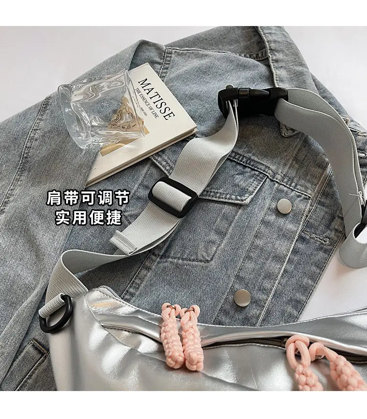 Cross-border Pleated Shoulder Bag Large Capacity Women — feature 5