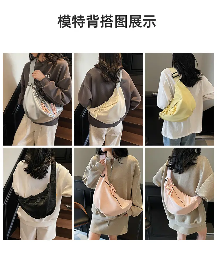 Cross-border Pleated Shoulder Bag Large Capacity Women — feature 8
