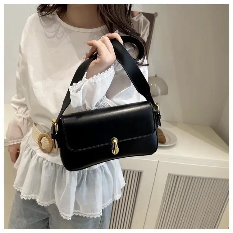 Women's Yellow Leather Shoulder Bag 2025 Summer — feature 10