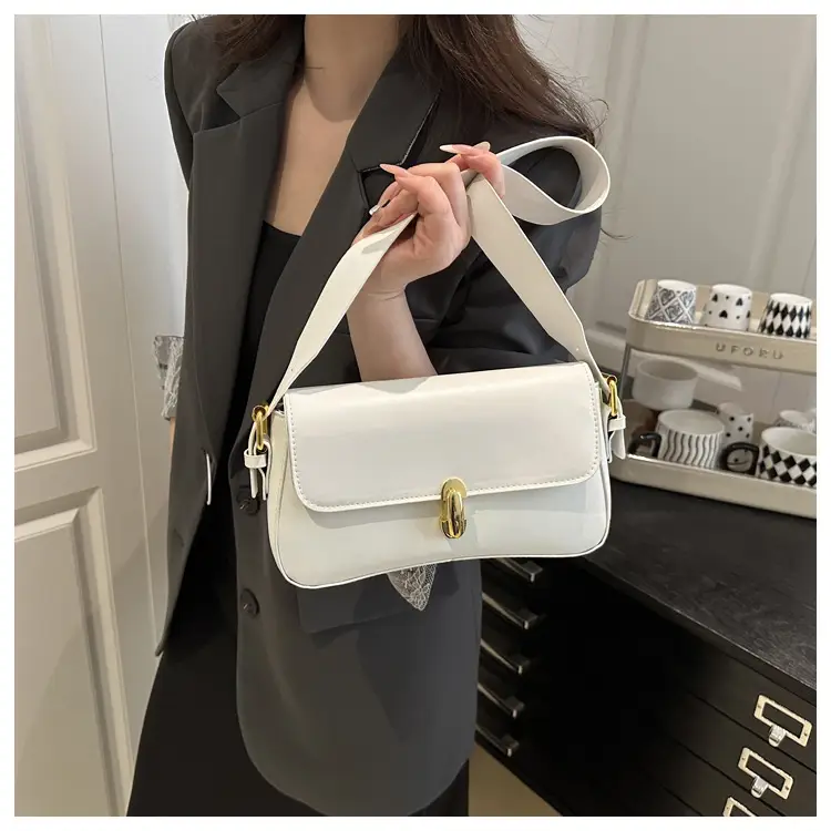 Women's Yellow Leather Shoulder Bag 2025 Summer — feature 17