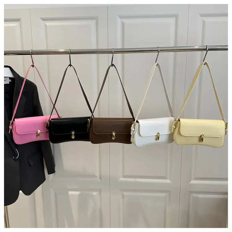 Women's Yellow Leather Shoulder Bag 2025 Summer — feature 21
