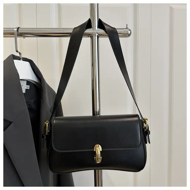 Women's Yellow Leather Shoulder Bag 2025 Summer — feature 24